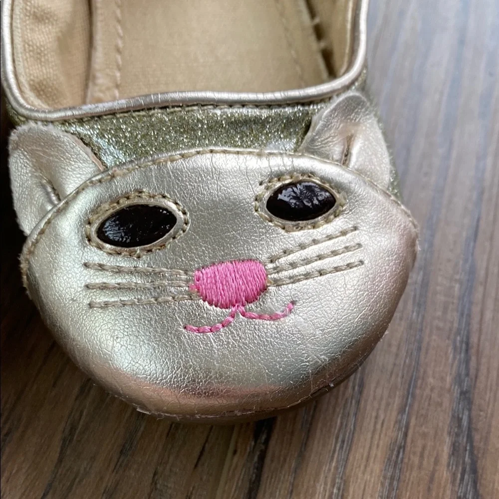 Gap | Gold Cat Face Kids Shoes